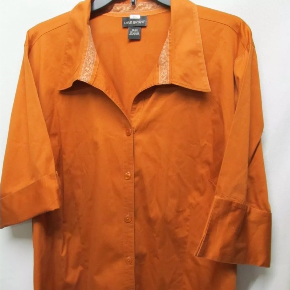 2 Button Down Tops By Lane Bryant  Sz 20